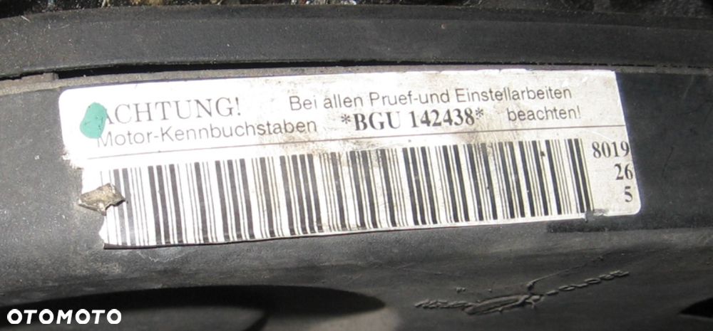 BGU 1.6 8V MPI silnik słupek silnika GOLF V AUDI A3 8P OCTAVIA TOURAN - 4