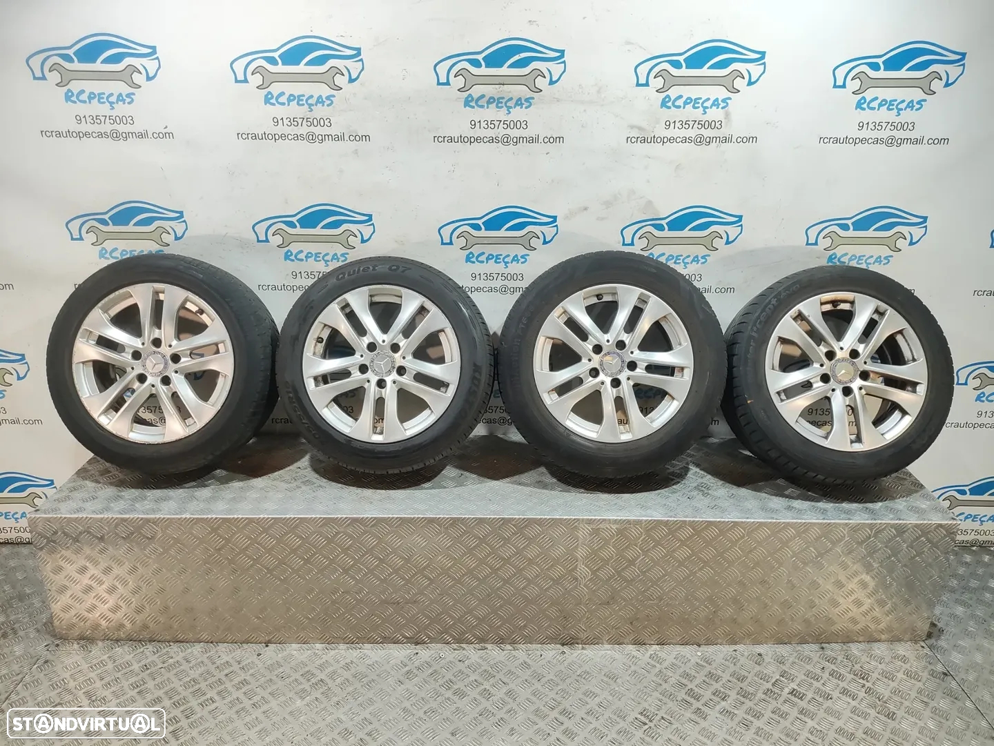 Jantes 16" Borbet | Mercedes Benz - Class C | W204 - ORIGINAIS - 7J | ET43 | 5x112 - 16 Polegadas | A2044017202 | 2044017202 | Jante | 5 x 112 | 205 55 16 - 14
