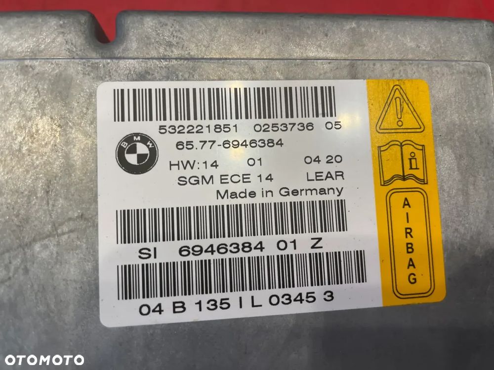 MODUŁ AIRBAG BMW E60 6946384 - 2