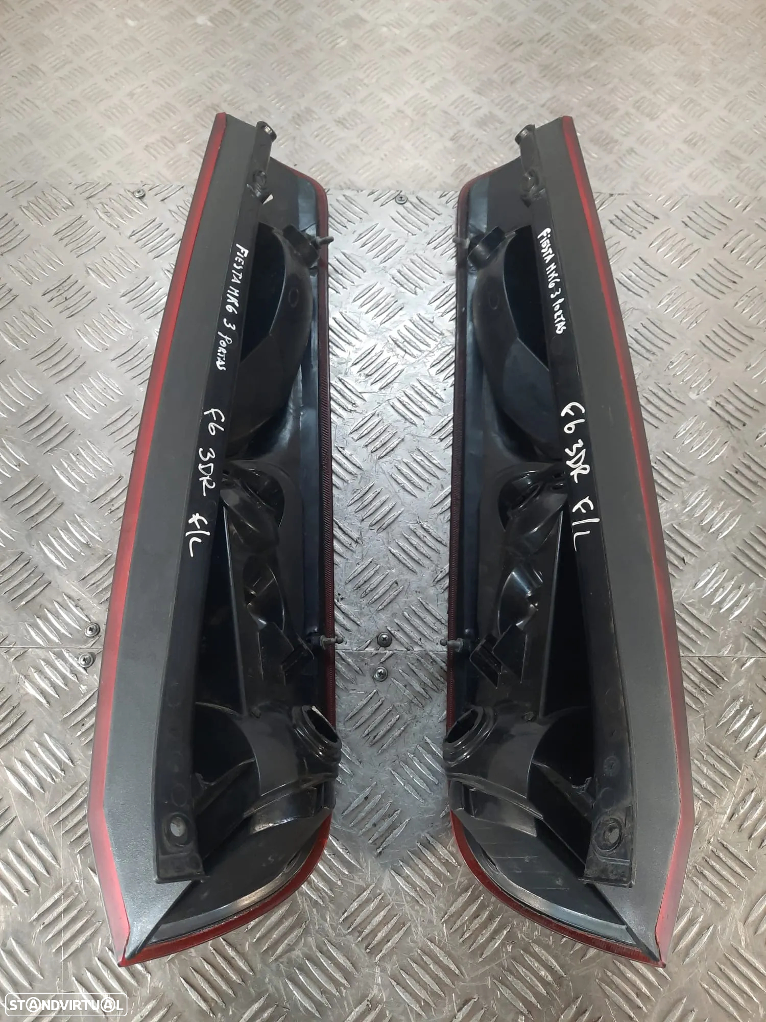 FAROLIM FAROLINS ESQUERDO DIREITO VW FORD FIESTA V 5 MK5 6S6113405AG 6S6113404AG - 2