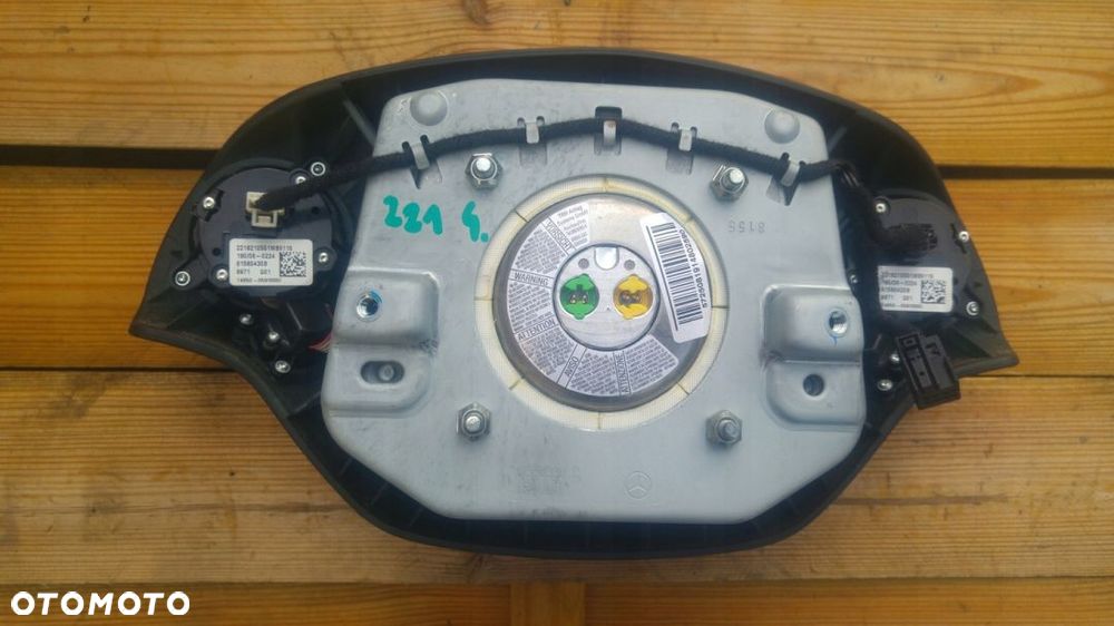 MERCEDES W221 PODUSZKA AIRBAG KIEROWNICY CZARNA - 6