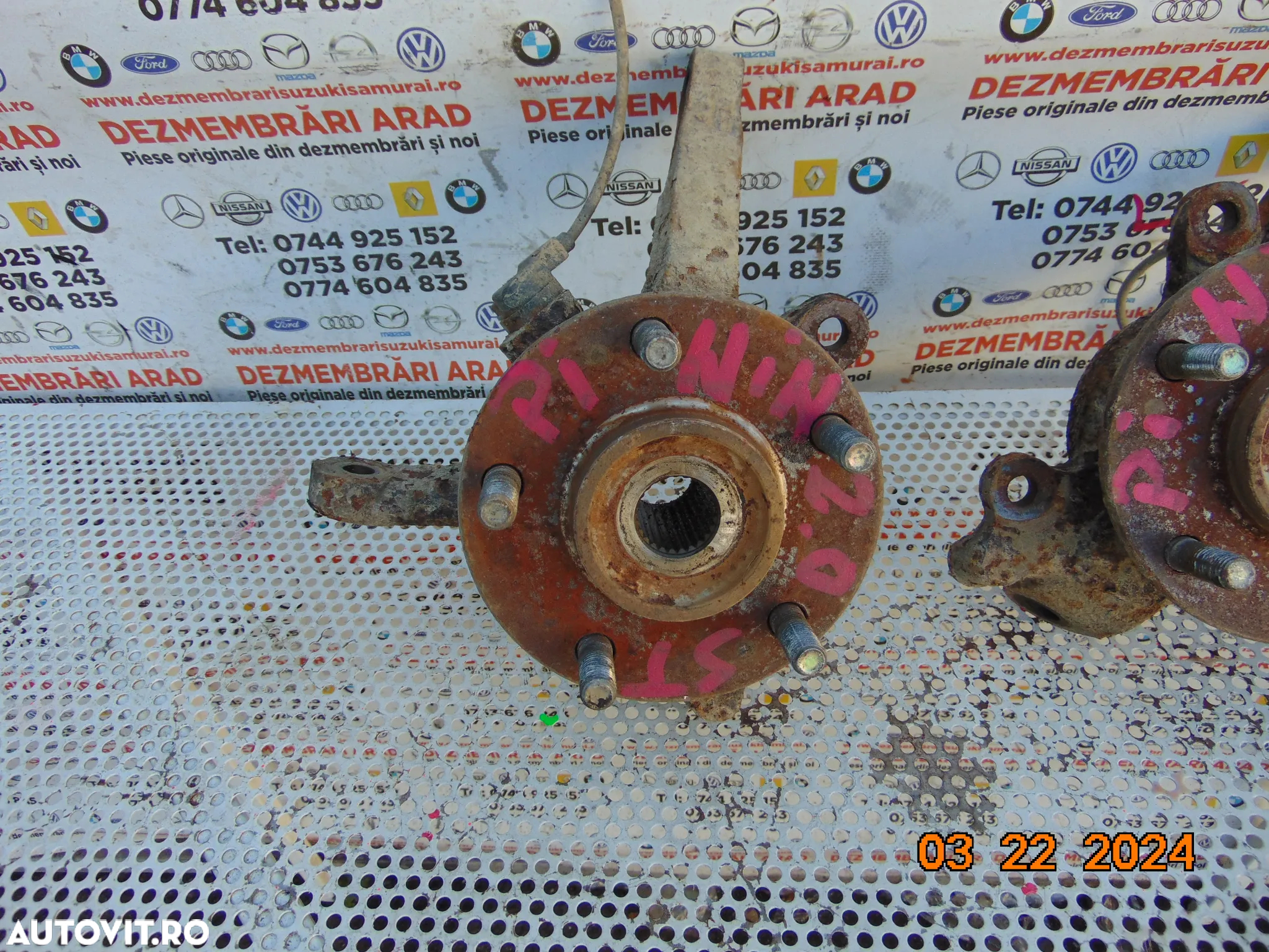 Fuzeta Mitsubishi pinin 1998-2006 fuzete fata stanga dreapta rulment - 6