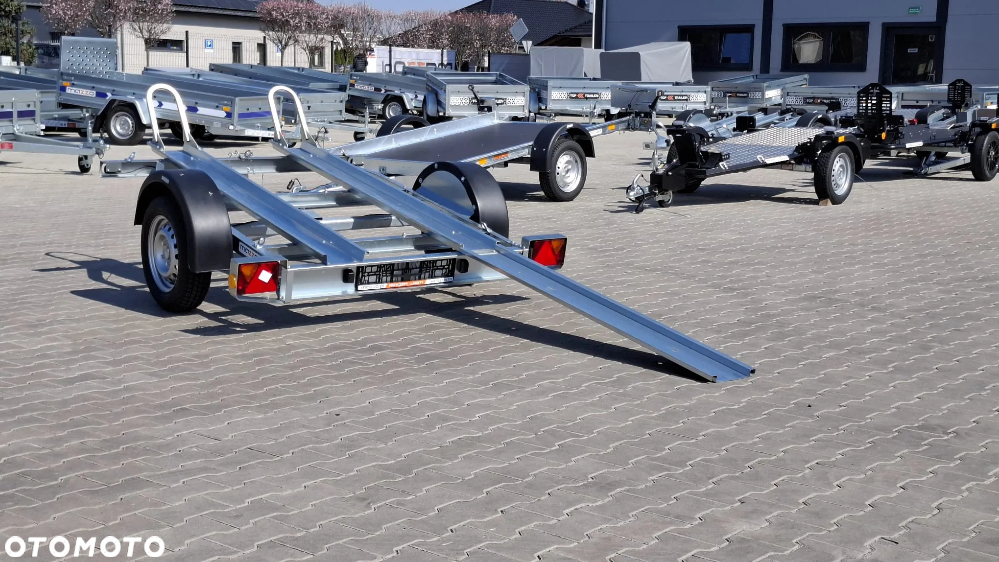 Neptun GN064 DOSTAWA Przyczepka na dwa motocykle 225x130 DMC 750kg UCHYLNA motocyklowa MOTO - 5