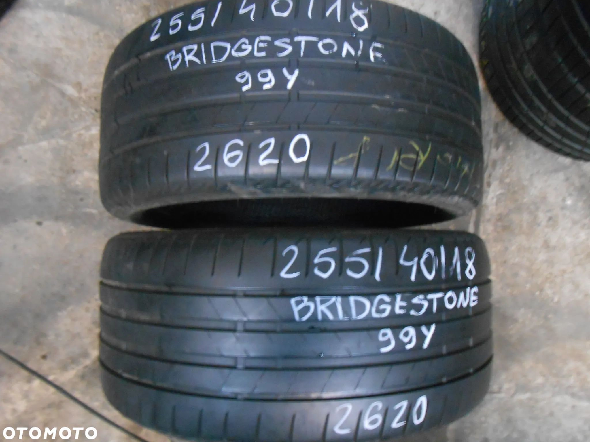 OPONY 255/40R18 BRIDGESTONE TURANZA T005 DOT 2620 7MM - 1