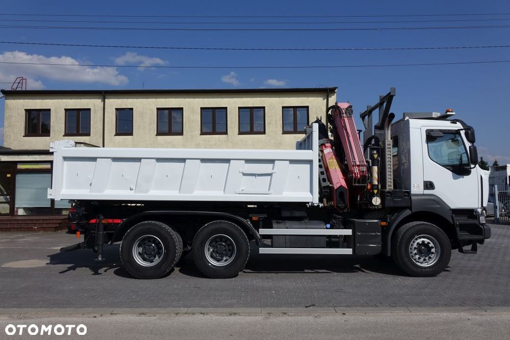 Renault KERAX 440 6X4 / MANUAL / WYWROTKA / DWUSTRONNA / KLAPO-DRZWI / HYDROBURTA / HDS FASSI F215C - 8