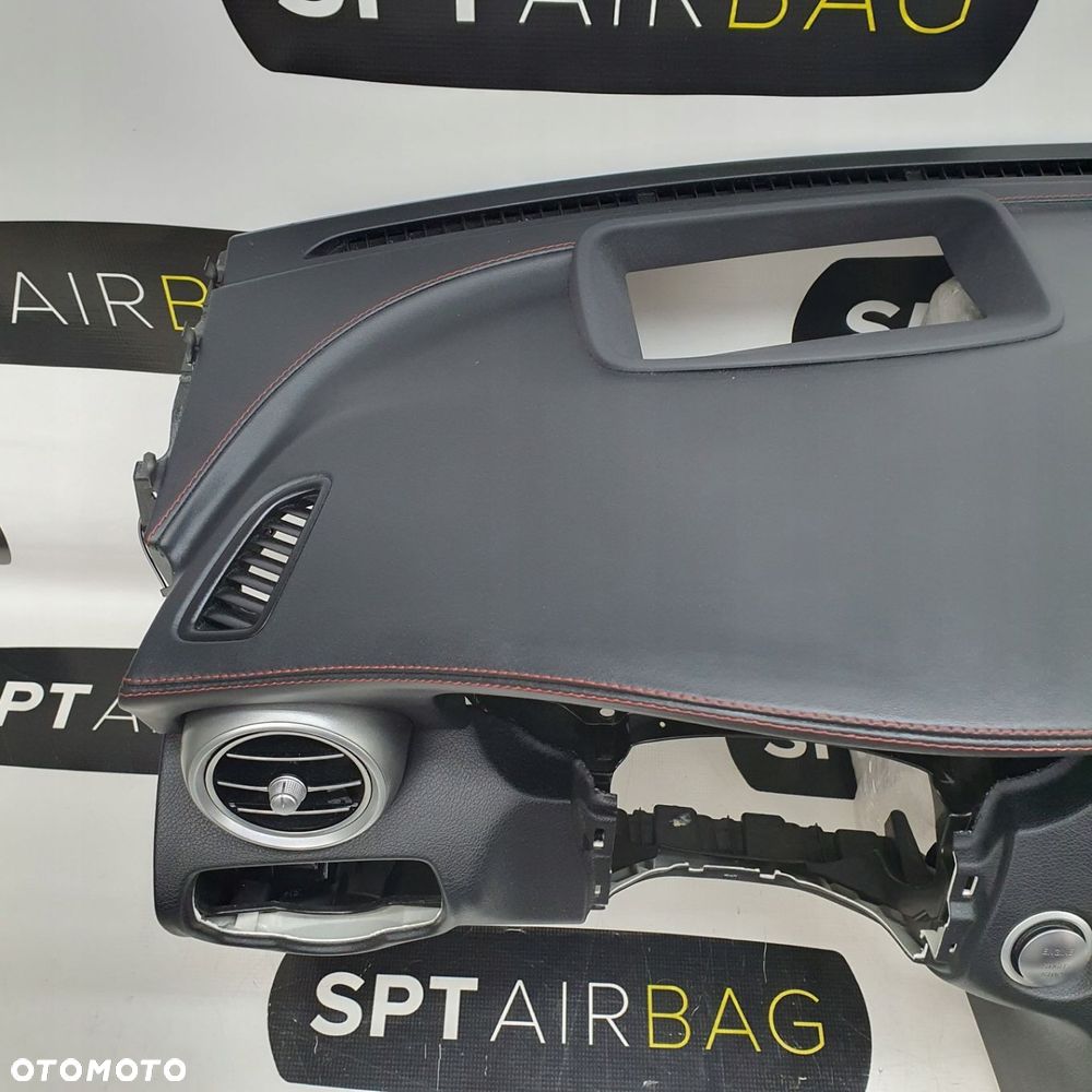 MERCEDES C63 W205 NAPPA DESKA ROZDZIELCZA KONSOLA KOKPIT PULPIT PODUSZKI AIRBAG AIR BAG PASY KIT SET - 2