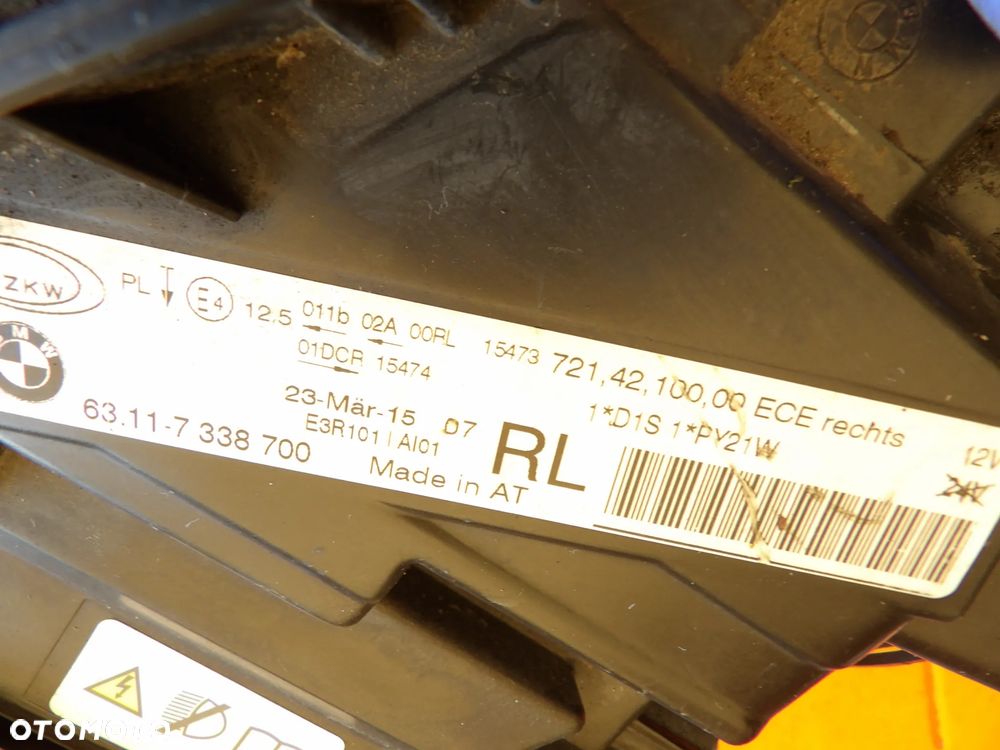 BMW - F30 - XENON - PRAWA LAMPA PRZEDNIA - UK 7338700 - 9