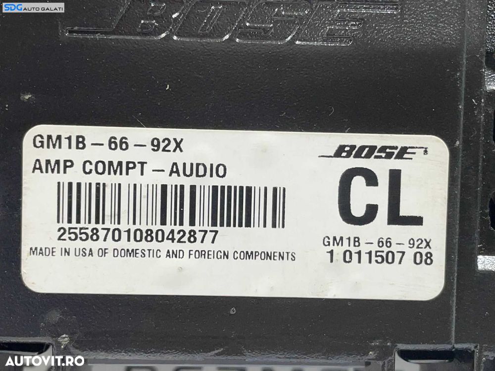 Amplificator Statie Audio Bose Mazda 6 2002 - 2008 Cod GM1B-66-92X [L4581] - 4