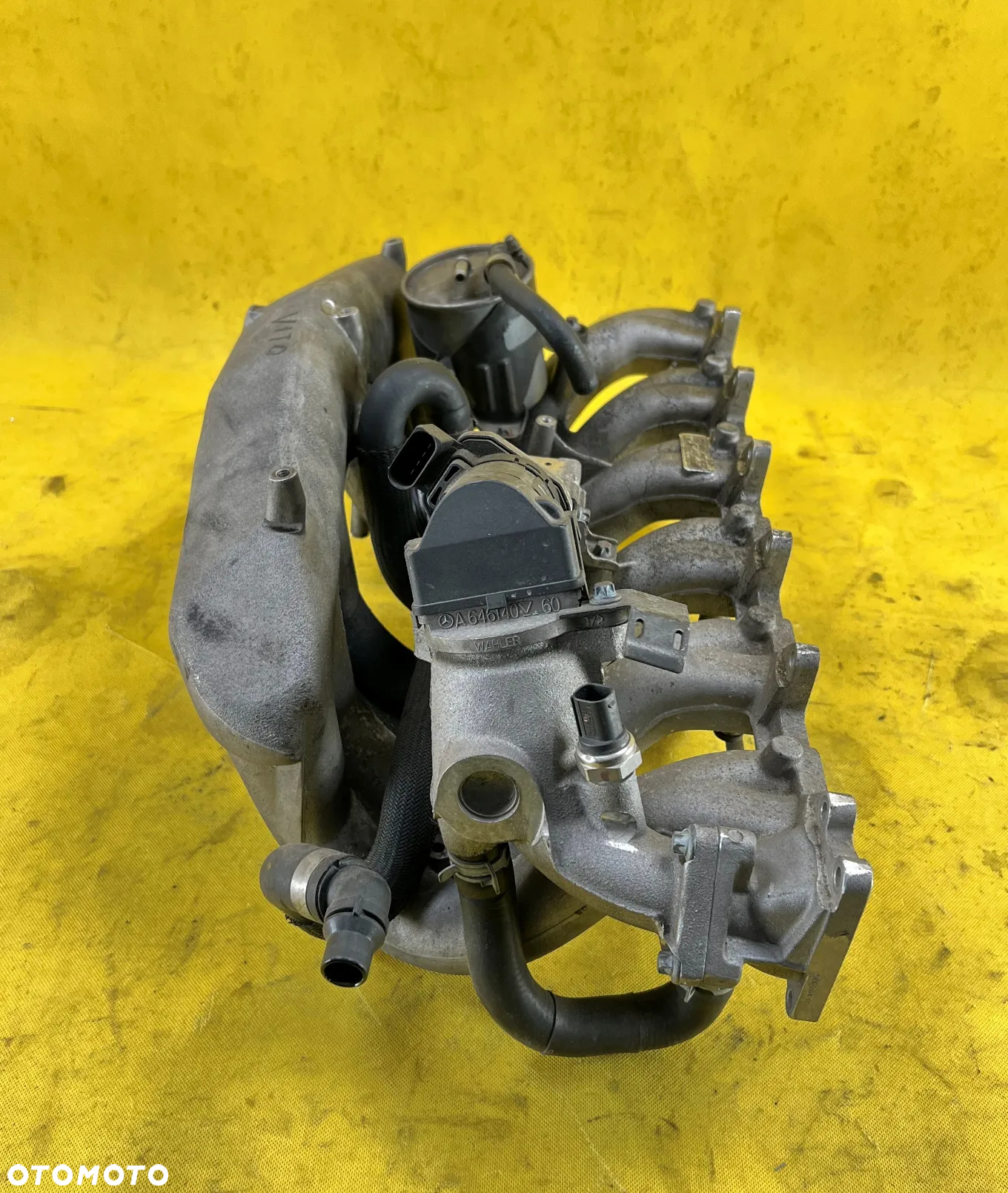 KOLEKTOR SSĄCY MERCEDES 3.2 CDI R6 A6480900037 CZUJNIK SPALIN ZAWÓR EGR NASTAWNIK - 3