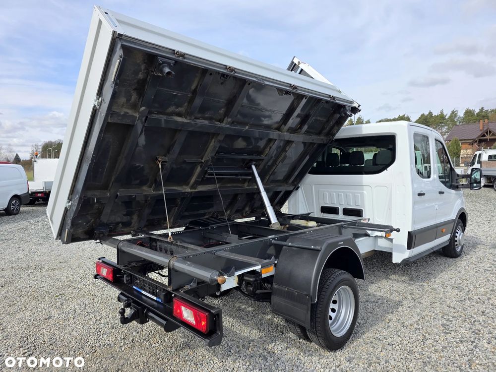 Ford TRANSIT 2,0 TDCI 170 KONNY WYWROTKA 3 STRONNA DOKA BRYGADÓWKA 7 OSOBOWA KLIMA WEBASTO LEDY 150T/KM PRZEBIEGU BLIŻNIAKI DO 3,5T WYWROT GWARANCJA - 35