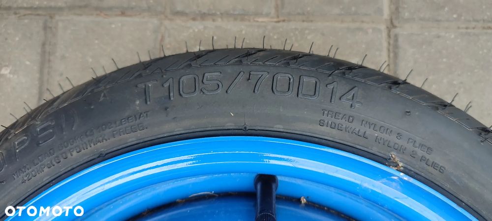 KOŁO DOJAZDOWE DOJAZDÓWKA 4x100 14 CALI ET49 CHEVROLET AVEO 1 SZTUKA - 4