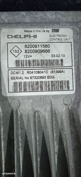 Komputer sterownik silnika Renault Clio III 1.5DCI 8200911560 - 3
