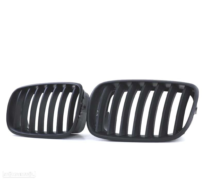 GRELHAS FRONTAIS BMW X5 E70 X6 07-14 PRETAS - 4