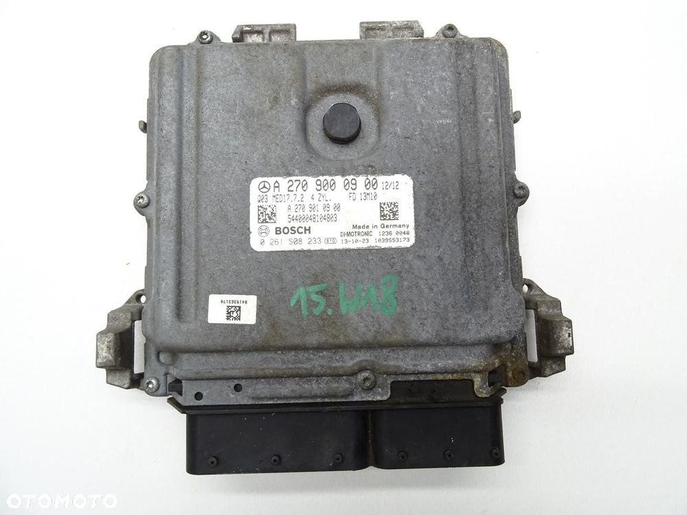 STEROWNIK KOMPUTER SILNIKA A2709000900 1.6 CGI MERCEDES W176 A-KLASA - 1