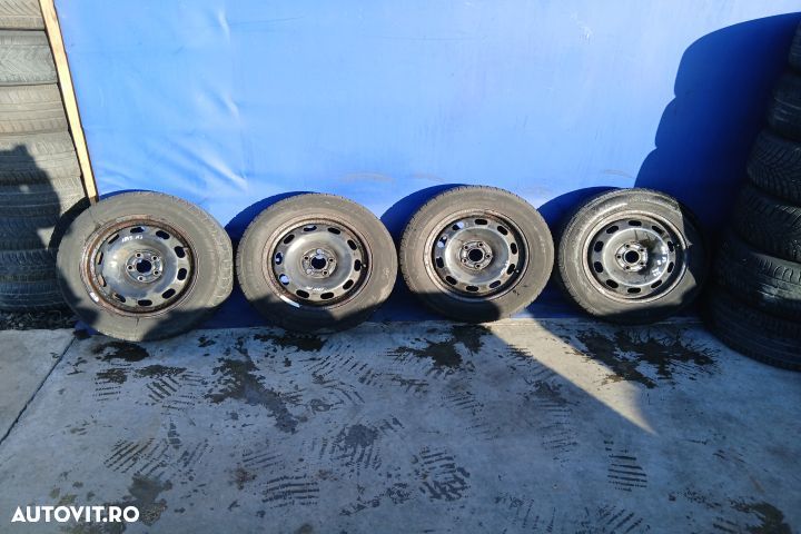 Jante tabla cu anvelope 15 - set 185/65 R15 1J0601027H ET38 6JX15H2 1 - 1