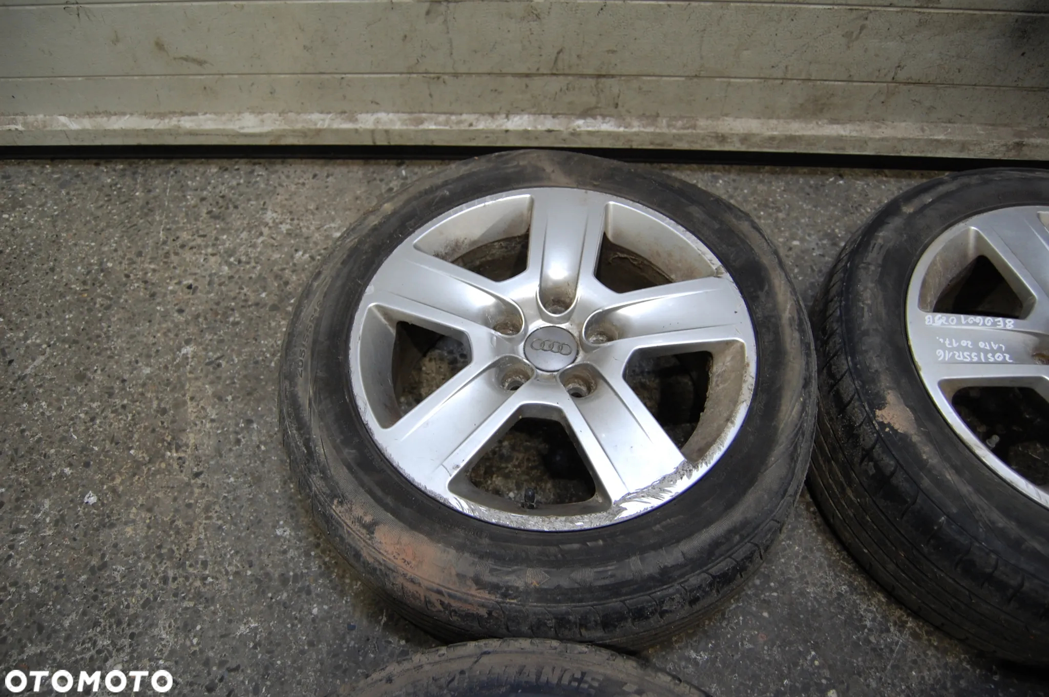 KOŁA FELGI ALUMINIOWE 8E0601025B 205/55R16 LATO 5X112 ET42 7J AUDI A4 B6 B7 SEAT SKODA - 2