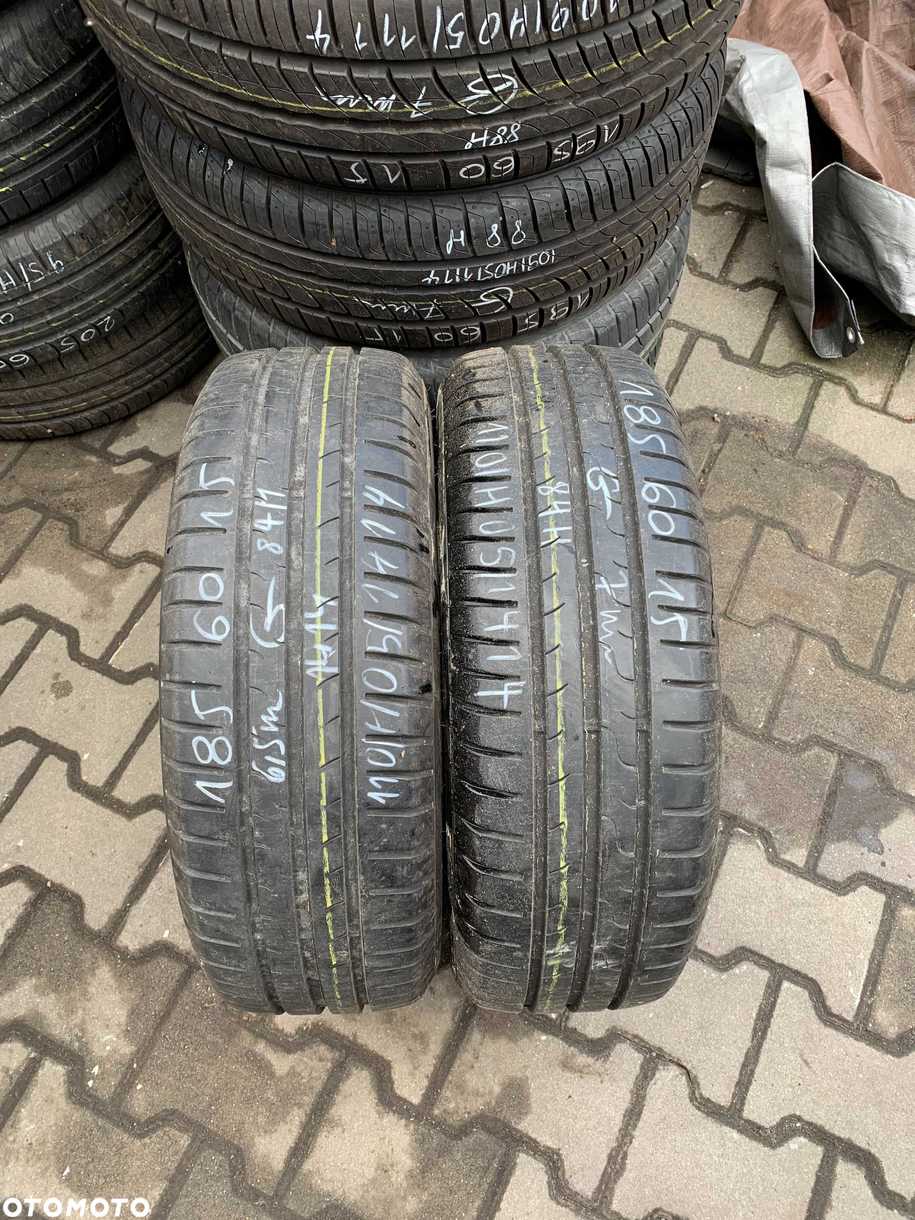 2 szt opony używane letnie 185/60r5 Dunlop Sport Bluerespone - 1