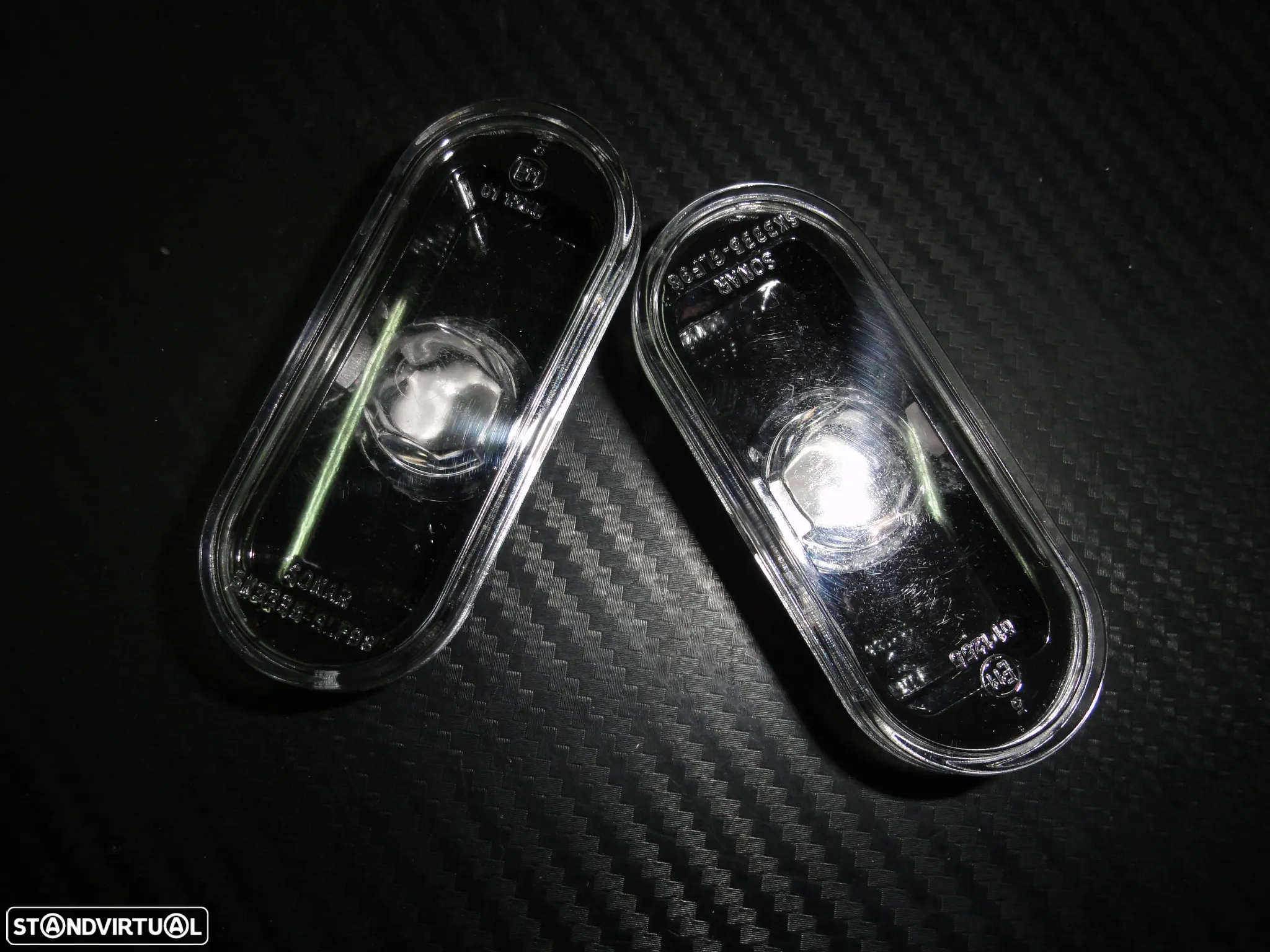 Piscas / farois / farolins laterais+ lâmpadas cromadas para VW Bora, Golf 3, Golf 4, caddy, fox, Eos, Lupo, Passat 35i, 3B, 3BG, Polo 6N, 6N2, 9N, vento, T5, Sharan, jetta 3, Multivan Transporter, Vento +96 fundo preto - 2