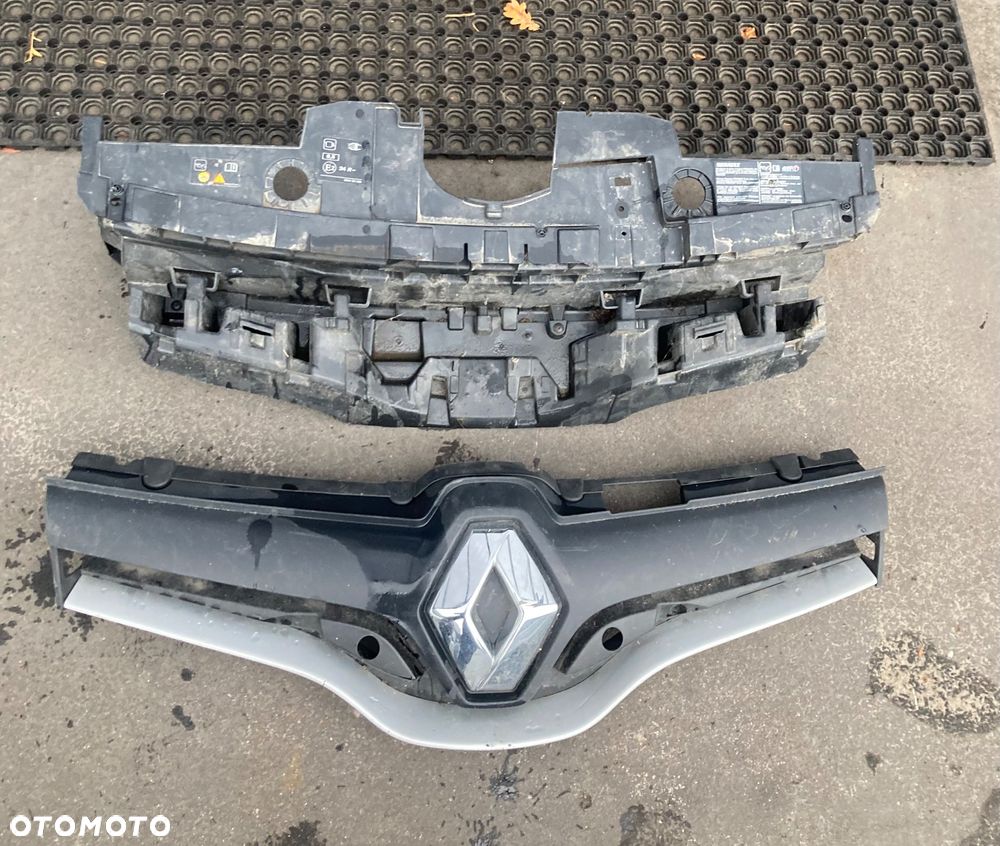 Renault Kangoo 2 II LIFT 3 III ATRAPA grill zderzaka pas górny podstawa grilla wzmocnienie górne czasza 620364016R 623101381R - 2
