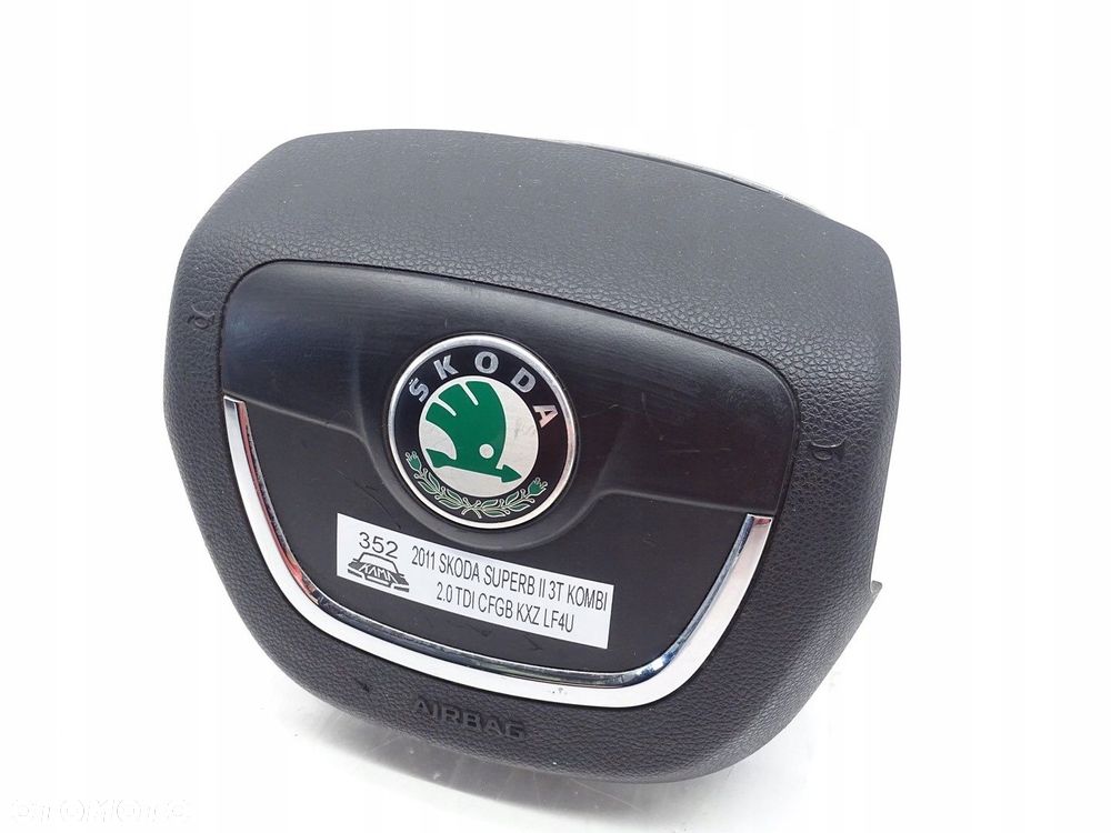 PODUSZKA POWIETRZNA AIRBAG KIEROWCY SKODA SUPERB II 2 3T 1Z0880201AK - 2