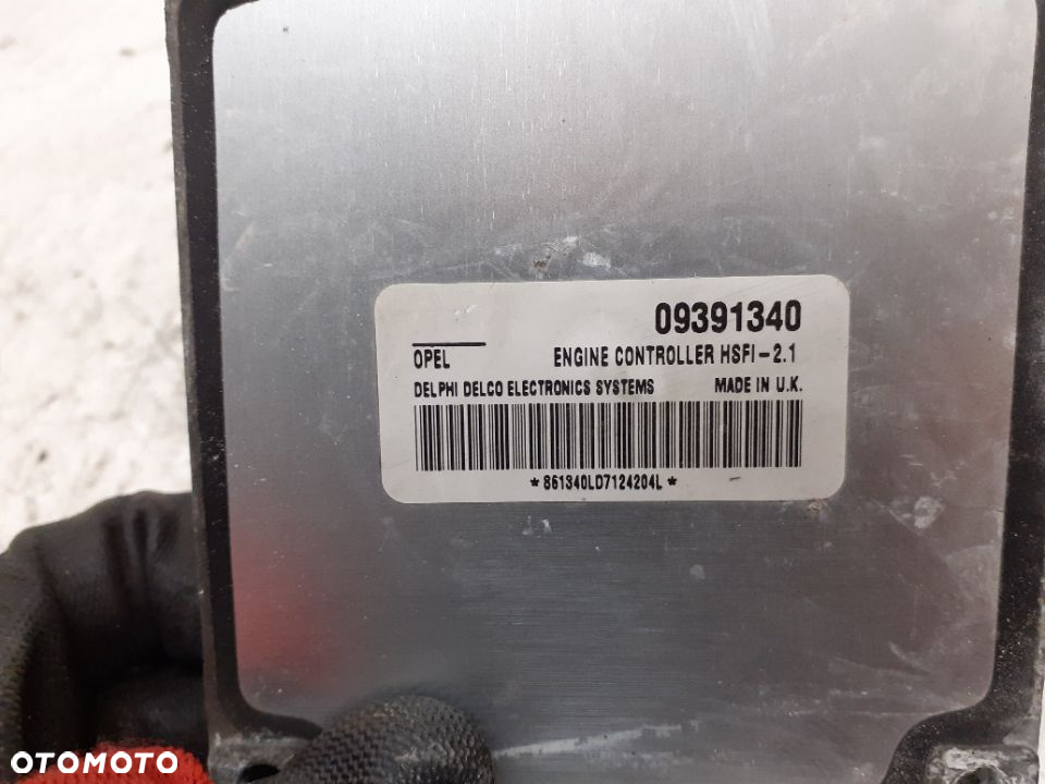KOMPUTER STEROWNIK OPEL ASTRA H MERIVA A ZAFIRA A CORSA C 09391340 ORYGINAŁ WYSYŁKA! - 3