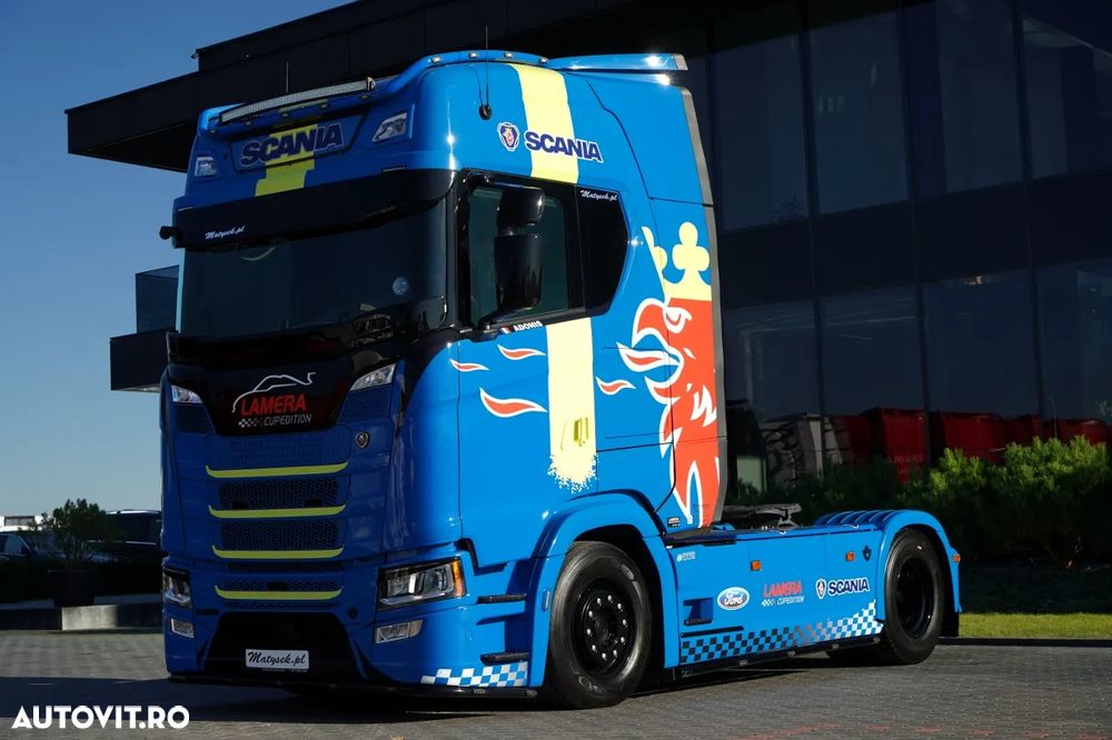 Scania S 520 / V8 / RETARDER / I-PARK COOL / COMPLET AIRMATIC / PIELE / ANVELOPE 100% - 5