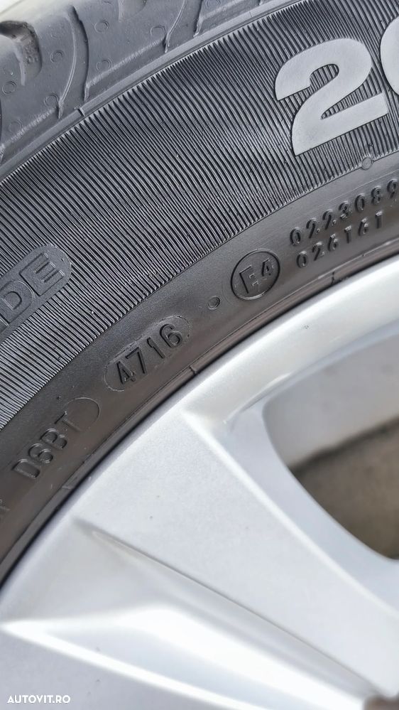 Set jante BMW style 222 dedicate e81/87 7j16et44 cu anvelope vara 205/55/15 - 10