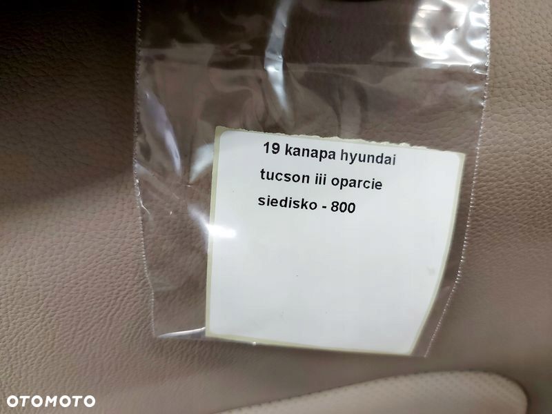 HYUNDAI TUCSON III 3 SIEDZISKO OPARCIE KANAPA TYŁ TYLNA GRZANA SKÓRA - 8
