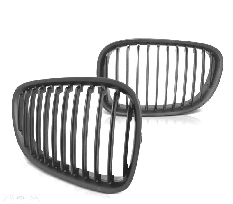 GRELHA FRONTAL BMW F01 09-15 PRETO FOSCO - 2
