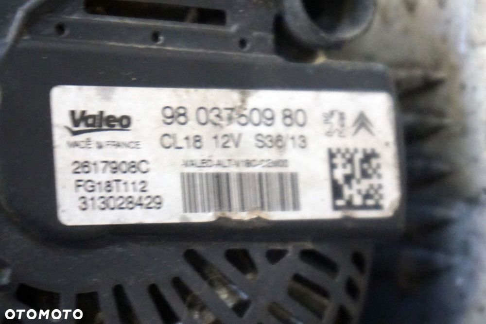 ALTERNATOR 508 I 2.0 HDI 9803750980 PEUGEOT 2010-2018 - 8