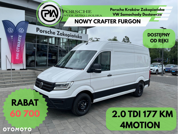 Volkswagen Crafter Crafter 35 Furgon, silnik: 2,0 l  130 kW, skrzynia biegów: napęd 4MOTION, automatyczna 8-biegowa rozstaw osi: 3640 mm