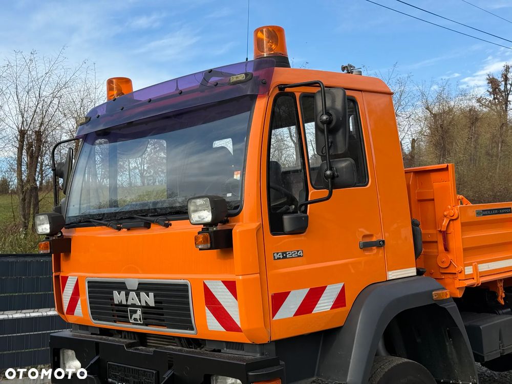 MAN * MAN 14-220 * Kiper Wywrotka Meiller * 4x4 * Zimowe Utrzymanie * Unimog * - 5
