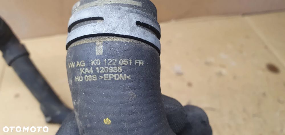 Obudowa termostatu króciec wąż przewód wody VW Golf VI 6 Plus 1.6 TDI 1K0122051FR - 8