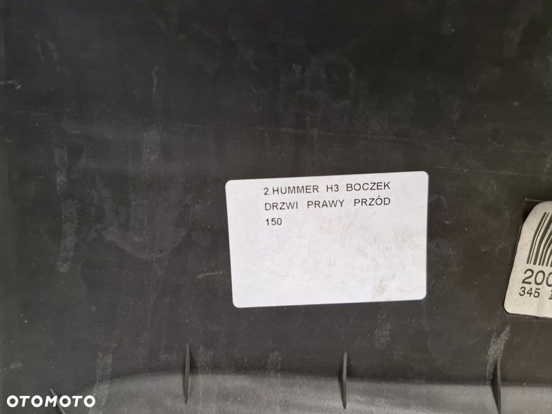 HUMMER 3 III H3 BOCZEK DRZWI PRAWY PRZÓD TAPICERKA PRAWA PRZEDNIA - 8