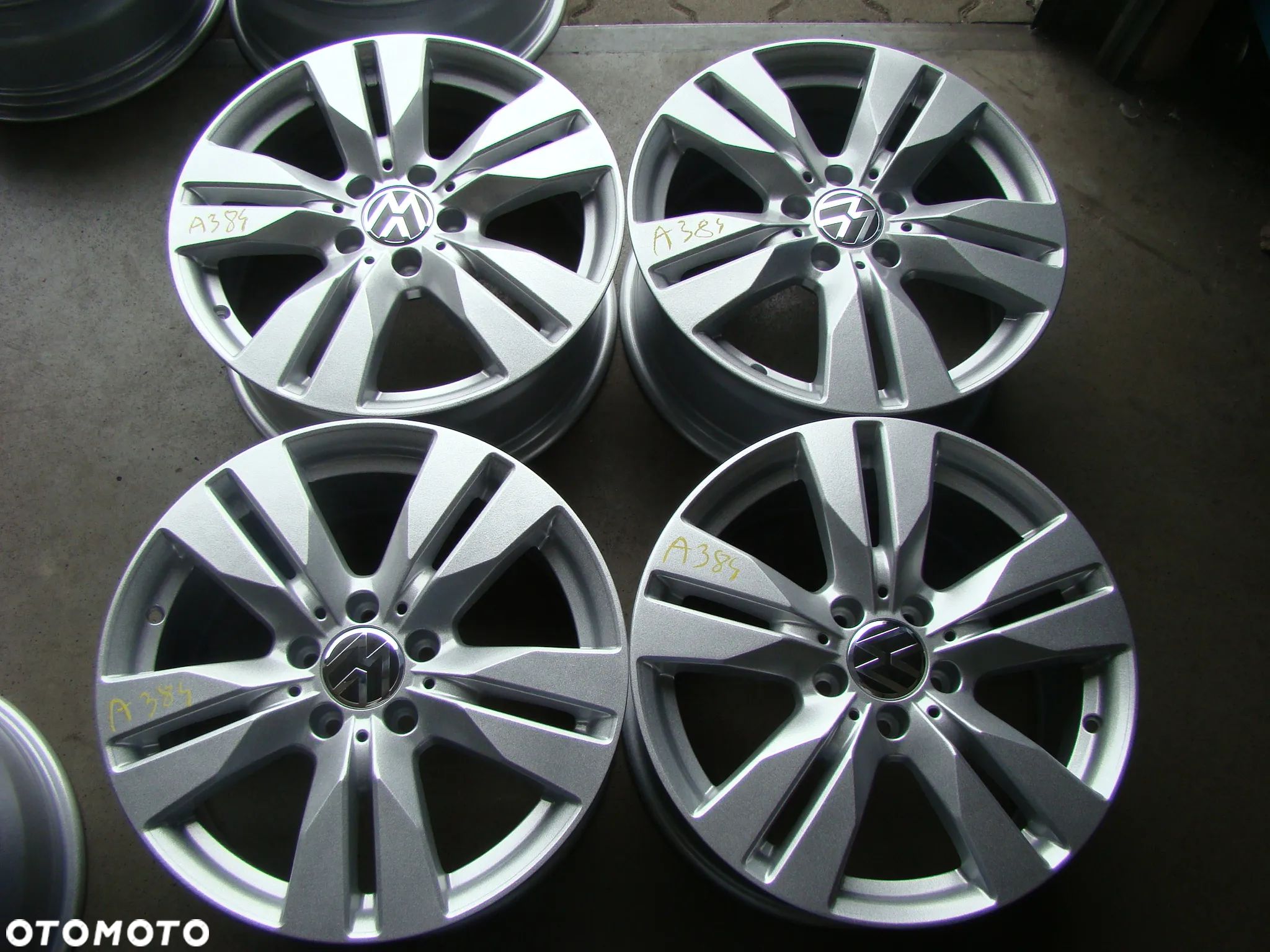 a384 5x112 VW T-Roc Caddy Jetta Touran Golf VII VIII Passat B7 B8 7,5jx17 - 1