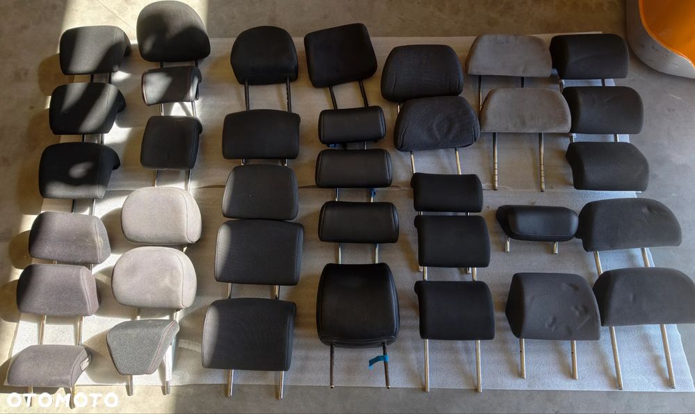 MIX ZAGŁÓWKI ZAGŁÓWEK FOTELI AUDI VW SKODA SAAB RENAULT PEUGEOT FORD MAZDA NISSAN - 1