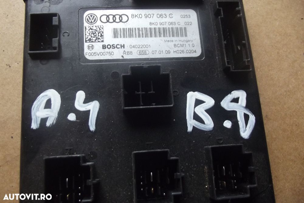 Modul Confort Audi A4 B8 2008-2015 Modul BCM dezmembrez A4 B8 Cag CNH - 1
