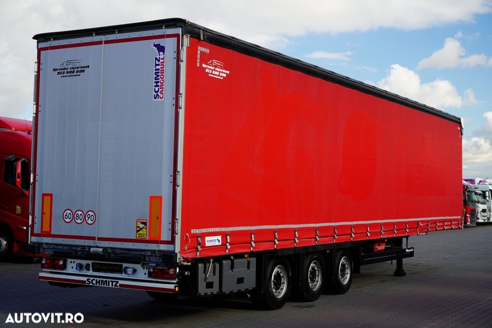 Schmitz Cargobull / SEMIREMORCĂ CU PRELATĂ / MEGA / AXĂ RIDICABILĂ / ACOPERIȘ RIDICABIL / - 3