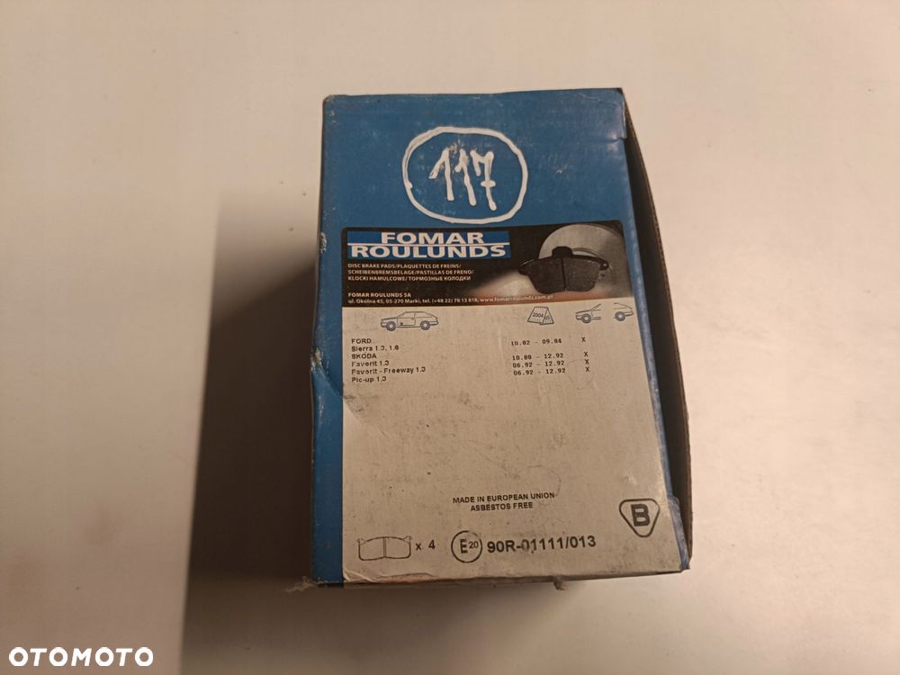 Skoda Favorit PRZEDNIE KLOCKI HAMULCOWE przód 420481 - 1