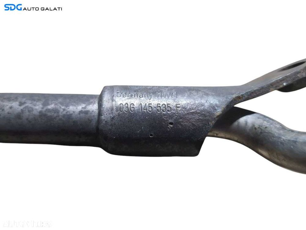 Conducta Teava Retur Ulei Turbo Turbina Turbosuflanta Volkswagen Passat B6 1.9 TDI BLS 2005 - 2010 Cod 03G145535F [N2154] - 5