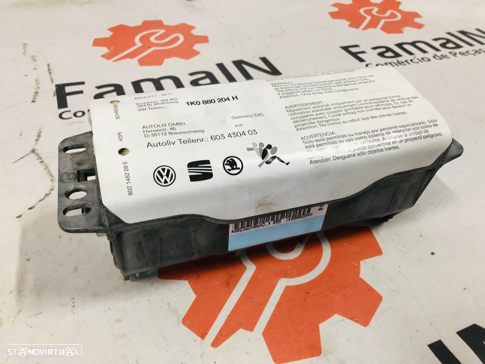AIRBAG TABLIER PASSAGEIRO - VW GOLF V - 2