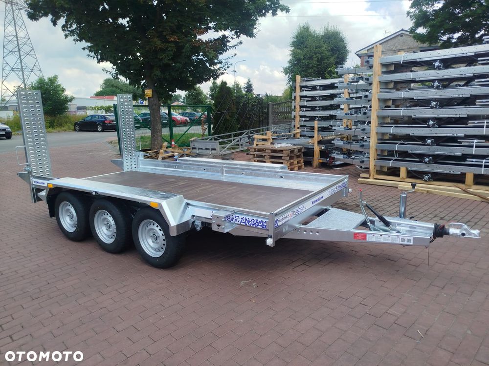 Niewiadów Przyczepa do przewozu sprzętu budowlanego Niewiadów K4035 406x195cm 3500kg 3 osie pod koparke koparka walec MOTOMUS - 5