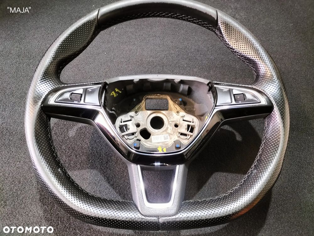 SKODA OCTAVIA III LIFT 565419091E 5E0419685A SKÓRZANA MULTIFUNKCYJNA KIEROWNICA DSG ŁOPATKI MULTIFUNKCJA SKÓRA ORYGINAŁ - 4