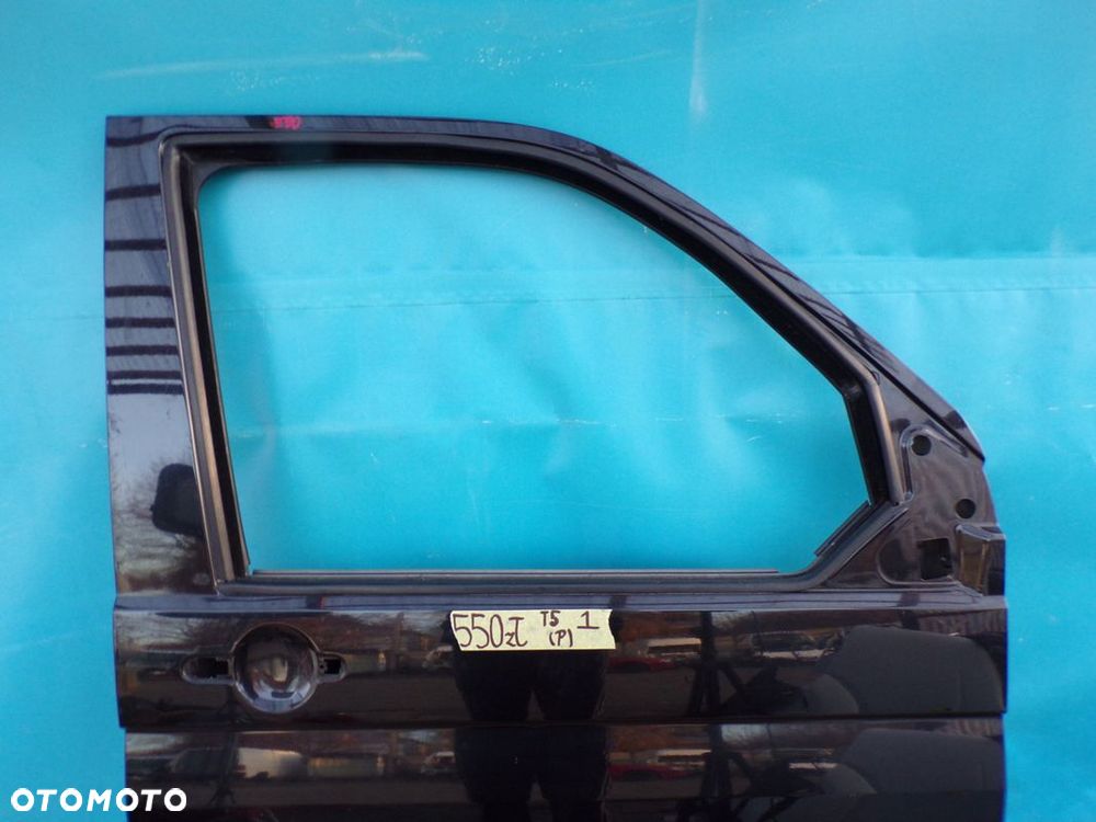 VW T5 TRANSPORTER drzwi przednie PRAWE CZARNE - 2