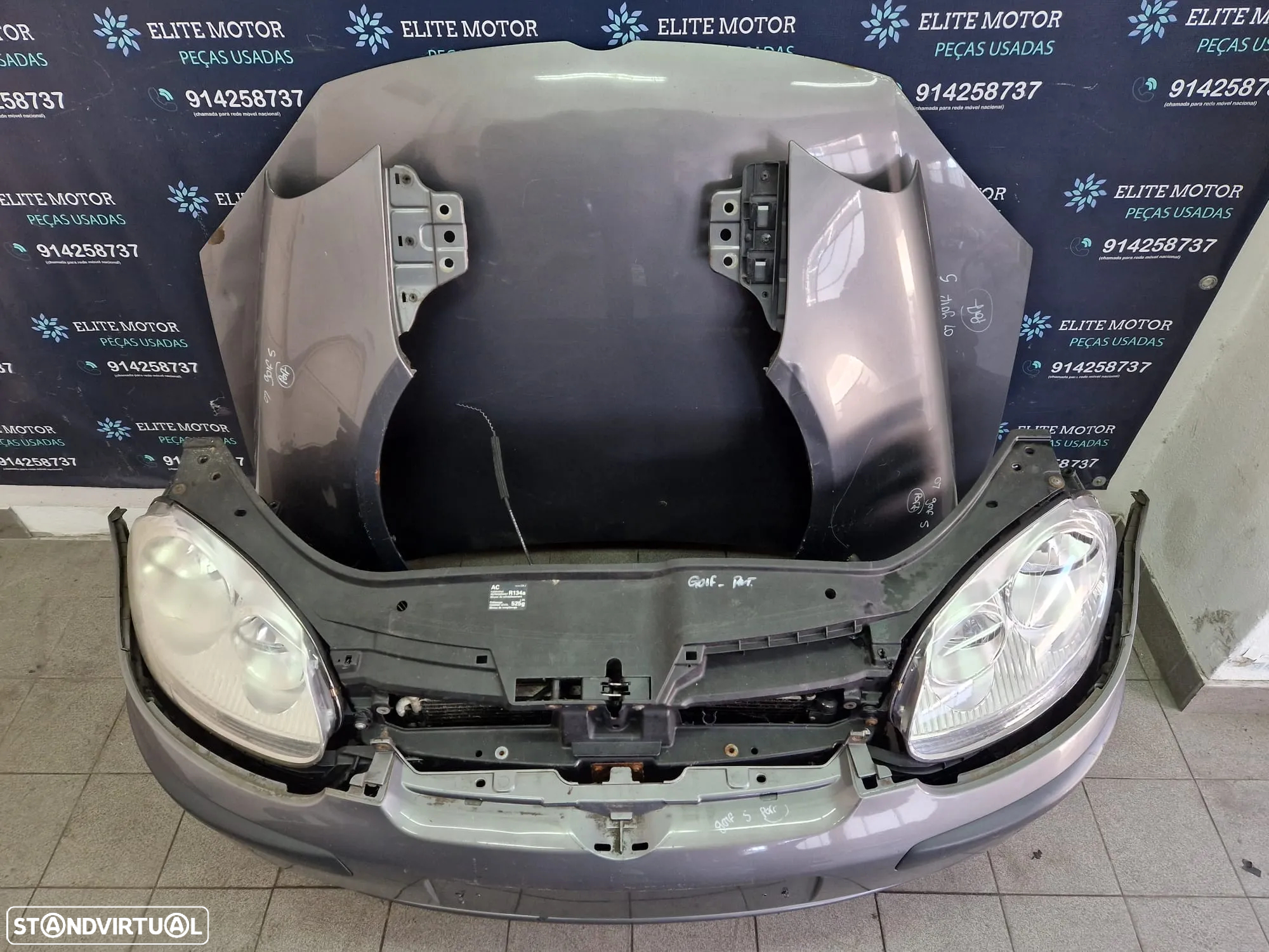 Frente completa usada VW GOLF V 5 1.9 TDI 105CV CAPOT PARACHOQUES OTICAS GUARDALAMAS VOLKSWAGEN - 4