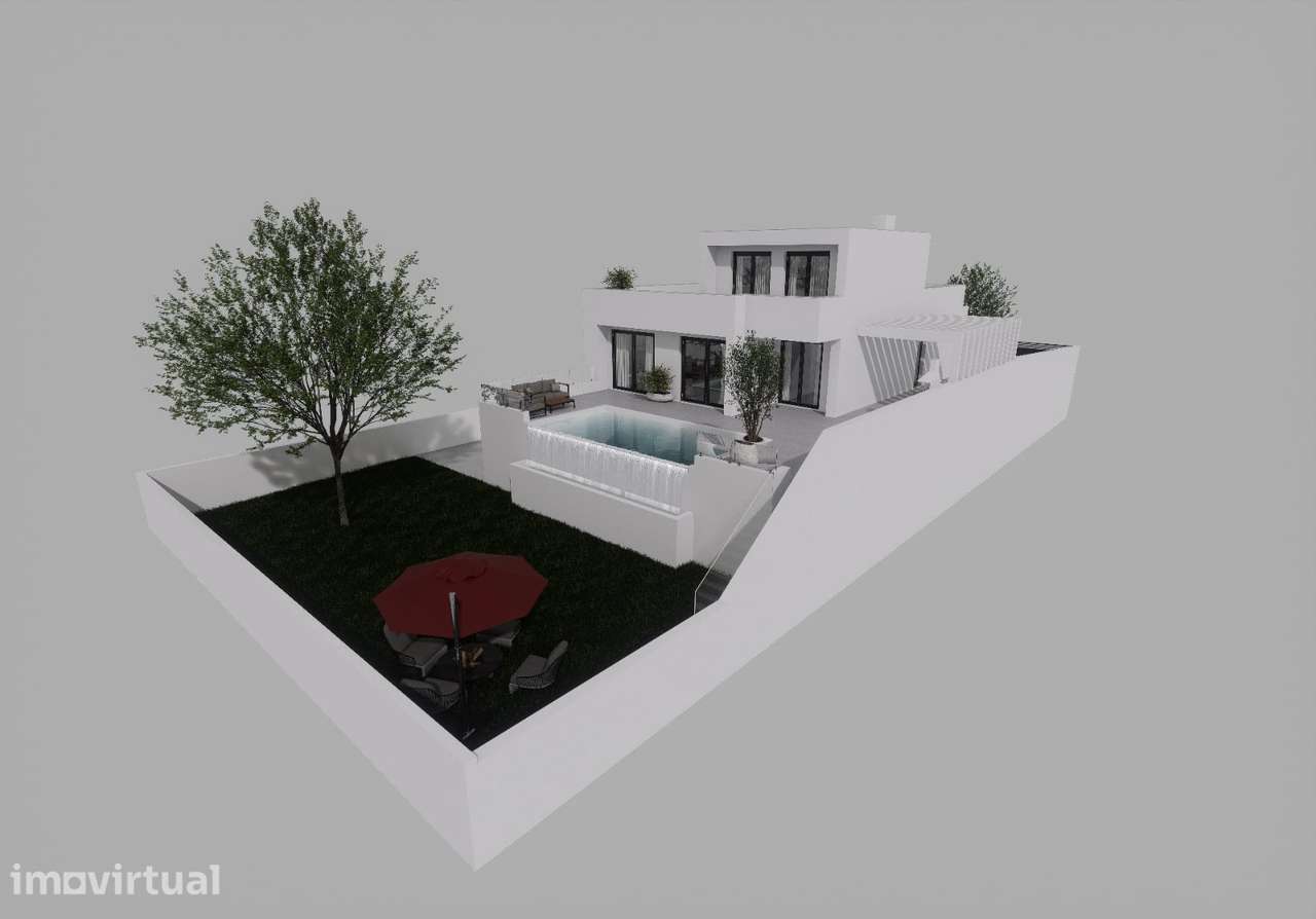 Algarve Ferragudo Zona nobre terreno proj. aprov. moradia V4 + piscina - Grande imagem: 2/5