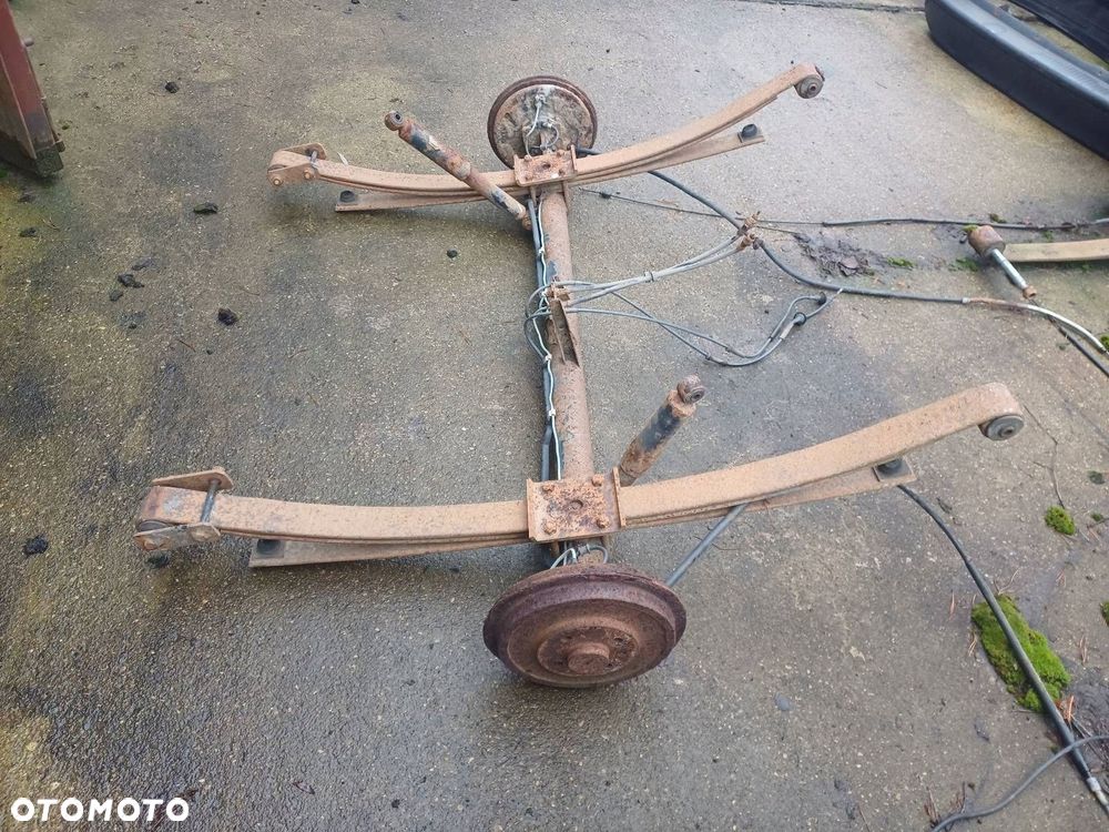 OŚ BELKA ZAWIESZENIA TYŁ + RESORY IDEALNA NA PRZYCZEPKĘ - 2