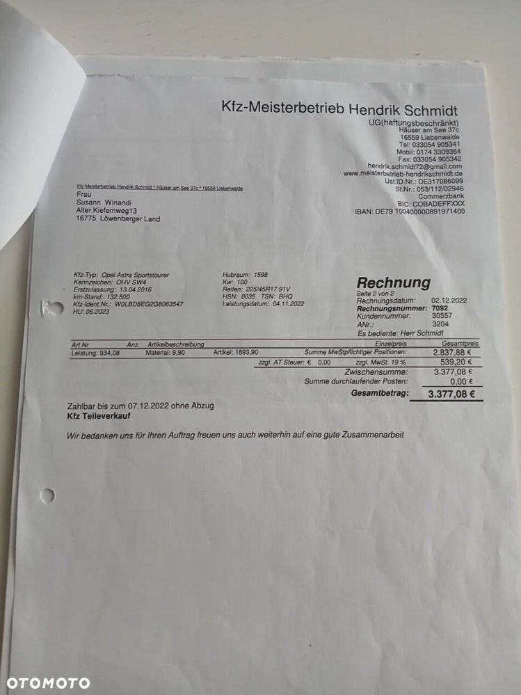 Opel Astra 1.6 CDTI DPF ecoFLEX TourerStart/Stop Edition - 9