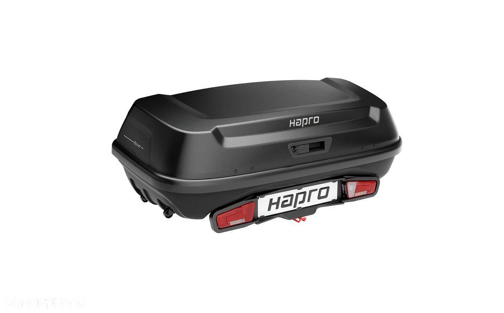 Box na hak Hapro Boxer L 420L + platforma – Hexagon Black - 5