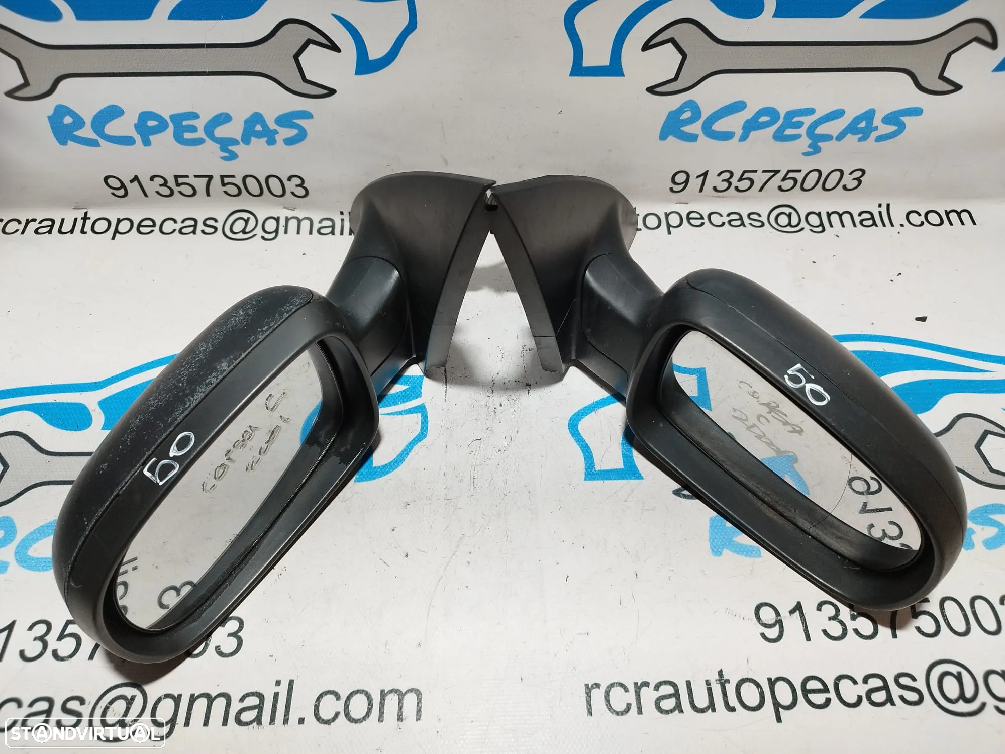 .ESPELHO RETROVISOR ESQUERDO DIREITO OPEL CORSA C 24420988 24420982 COMBO C MANUAL ESPELHOS RETROVISORES - 6